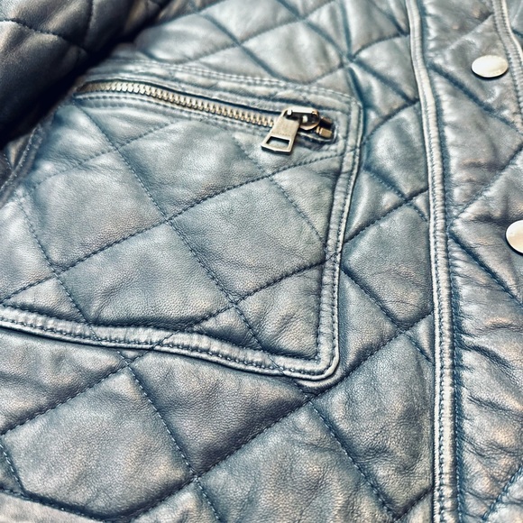 BUBBERRY BRIT/ LEATHER JACKET - Picture 6 of 6